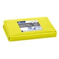 Disposable waste bags ldpe, 240l capacity, 110 x 110cm, yellow, 10 pcs. / package